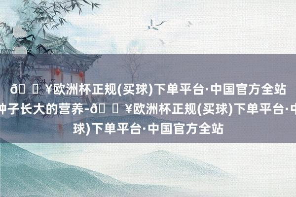 🔥欧洲杯正规(买球)下单平台·中国官方全站便成为这颗种子长大的营养-🔥欧洲杯正规(买球)下单平台·中国官方全站