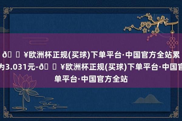 🔥欧洲杯正规(买球)下单平台·中国官方全站累计净值为3.031元-🔥欧洲杯正规(买球)下单平台·中国官方全站