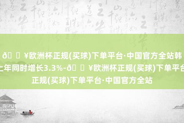 🔥欧洲杯正规(买球)下单平台·中国官方全站韩国12月入口较上年同时增长3.3%-🔥欧洲杯正规(买球)下单平台·中国官方全站